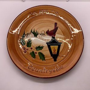 Vintage MJH by Glen View Pottery Countryside Plate